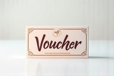 Um voucher presente.